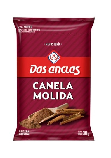 Dos Anclas Canela Molida Ground Cinnamon, 30 g / 1.05 oz pouch (pack of 3)