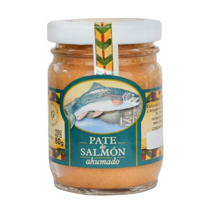 Granjas Patagónicas Paté de Salmón Pasta Untable Smoked Spreadable Pate Salmon, 80 g / 2.82 oz jar
