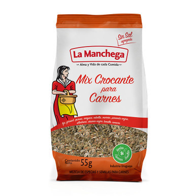 La Manchega  Mix Crocante para Carnes Crispy Mix for Meat, 25 g / 0.88 oz (pack de 3)