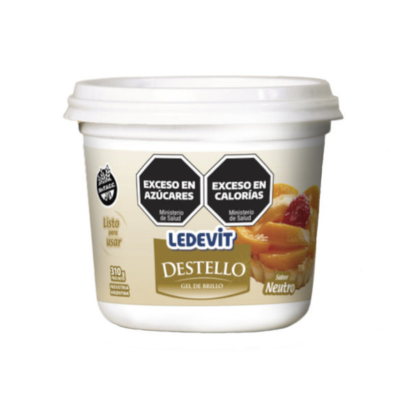 Ledevit Sparkle Ready-to-Use Cold Application Pastry Glaze Gel Destello Gel de Brillo Sabor Neutro, 310 g / 10.93 oz