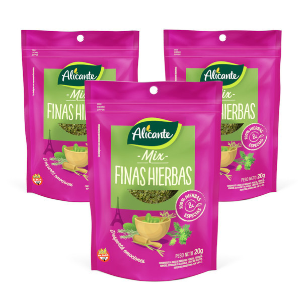 Alicante Fine Herbs Seasoning Mix Finas Hierbas, 20 g / 0.7 oz (pack of 3)