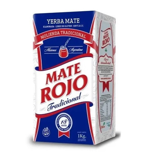 Mate Rojo Yerba Mate Tradicional from Misiones, Argentina , 1 kg / 2.2 lb