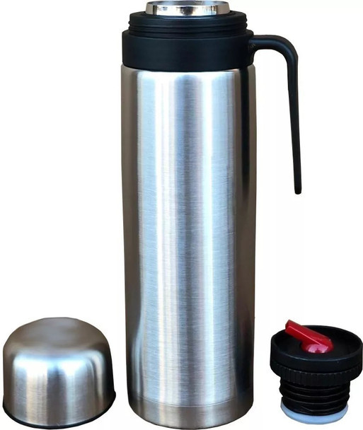 Stainless Steel Thermos Uruguayan-Style Vacuum Bottle with Pouring Beak for Mate Termo Pico Vertedor Cebador, 1 L / 33.8 oz