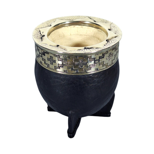 Matesur Premium Imperial Alpaca Handcrafted Mate, Brazilian Gourd & Leather