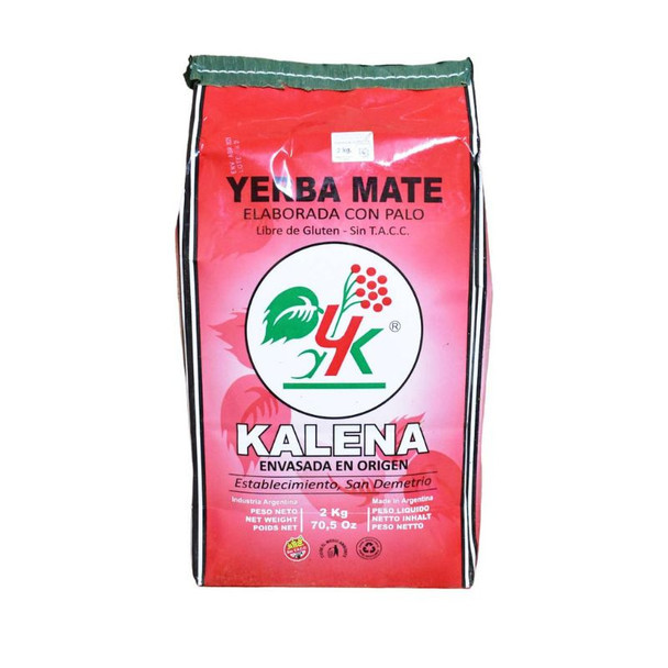Kalena Agroecologic Yerba Mate Wholesale Bulk Pack, 2 kg / 4.4 lb ea (5 count)