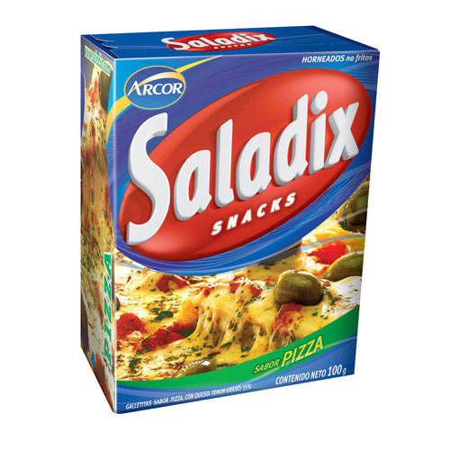 Saladix Pizza Cheese Snacks, Baked Not Fried, 100 g / 3.5 oz box (pack of 3)