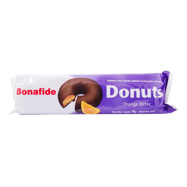 Bonafide Mini Donuts Milk Chocolate with Bitter Orange Cookie, 78 g / 2.8 oz (pack of 3)