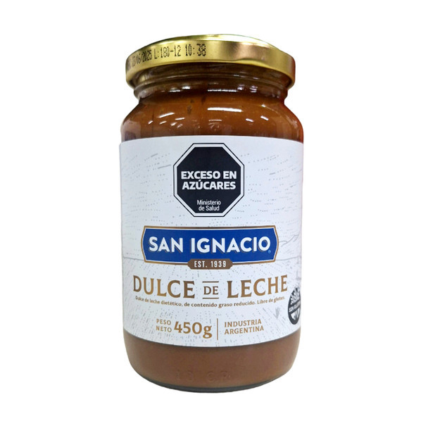San Ignacio Dietetic Dulce de Leche Reduced Fat, Gluten-Free, 450 g / 15.9 oz
