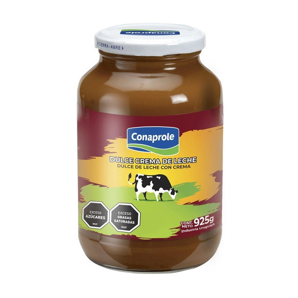Conaprole Dulce de Leche Clásico con Crema Classic Caramel with Cream from Uruguay, 925 g / 32.6 oz