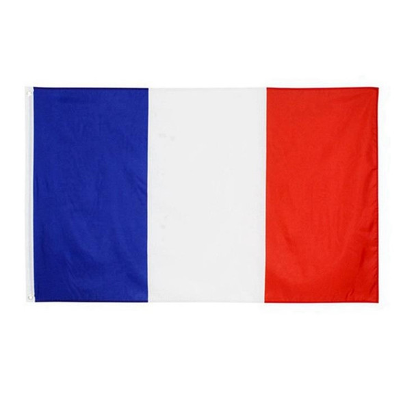 Bandera Francia French Flag Polyester France Flag Vivid Colors - For Indoors, Outdoors & Mast, 90 cm x 150 cm / 35.4" x 59"