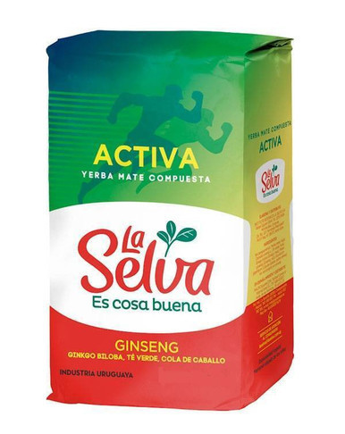 La Selva Yerba Mate Compuesta Activa Energizing Yerba Mate, 500 g / 1.1 lb ea
