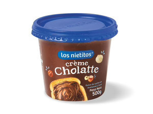 Los Nietitos Creme Chocolatte Dulce de Leche con Avellanas y Cacao Dulce de Leche with Hazelnuts and Cocoa, 500 g / 17.63 oz