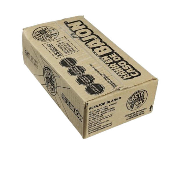 Rasta Alfajor White Chocolate Alfajores with Creamy Dulce de Leche Wholesale Bulk Box, 70 g / 2.46 oz ea (Box of 18)