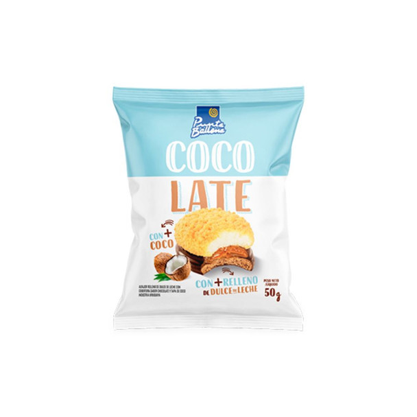 Punta Ballena Cocolate Coconut & Dulce de Leche Alfajor with Milk Chocolate Coating, 50 g / 1.8 oz