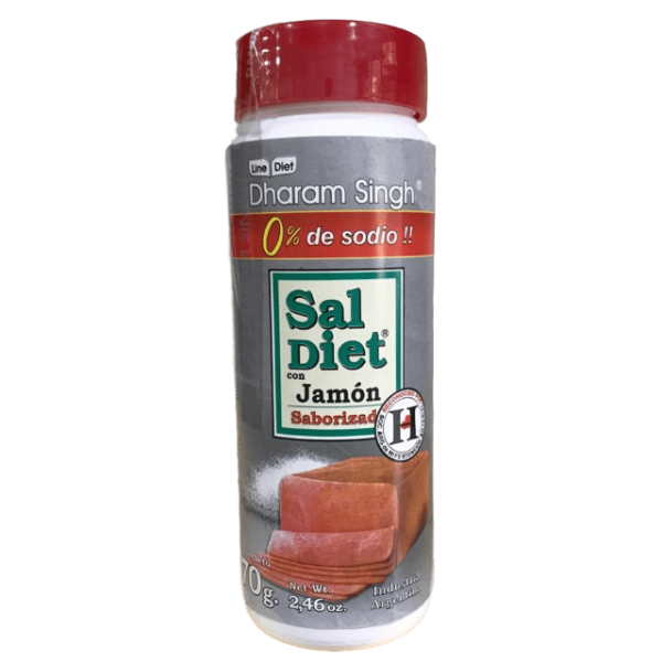 Sal Diet Saborizada Jamón Sodium Free Salt Substitute Ham Flavor, 70 g / 2.5 oz bottle