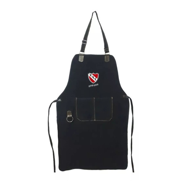 Grillmaster Kitchen Apron - Independiente Design with Pocket, Perfect for BBQ Enthusiasts Delantal de Cocina Asado Parrillero Escudo de Independiente C.A.I