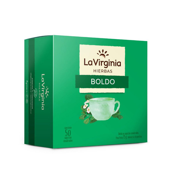La Virginia Herbal Tea Boldo Saquitos Digestive Infusion, 75 g / 2.6 oz  (50 Count)