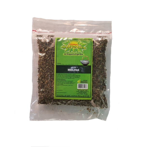 Hierbas Silvestres N° 43 Melisa Leaves for Infusion or for Mate Melisa en Hebras, 30 g / 1.05 oz