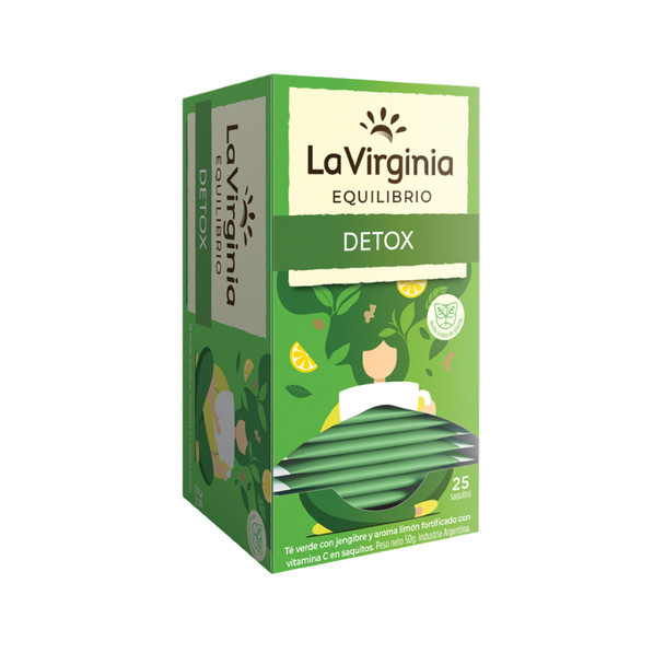 La Virginia Tea Equilibrio Detox, 50 g / 1.76 oz (box of 25 bags)
