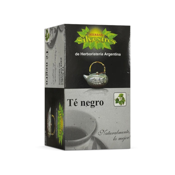 Hierbas Silvestres Black Tea Bags - Infusion for Relaxation Té Negro en Saquitos, 1.5 g / 0.05 oz (box of 20 bags)