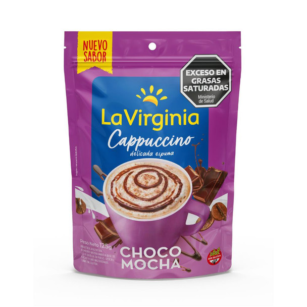 La Virginia Cappuccino Choco Mocha Instant Powder Gluten-Free, 125 g / 4.4 oz