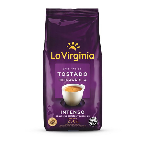 La Virginia Coffee Ground Toasted 100% Arabica Intense, 250 g / 8.8 oz