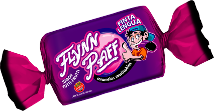 Caramelos Flynn Paff Pinta Lengua Tutti Frutti Flavored Soft Candy, 560 g / 19.75 oz Box