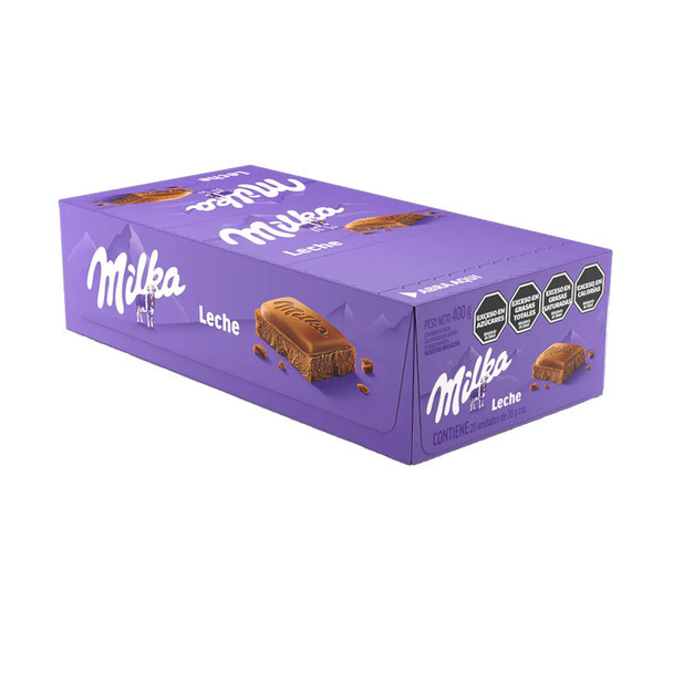 Milka Milk Chocolate Mini Tablets Milka Leche Mini Tabletas de Chocolate con Leche, 20 g / 0.71 oz (box of 20)