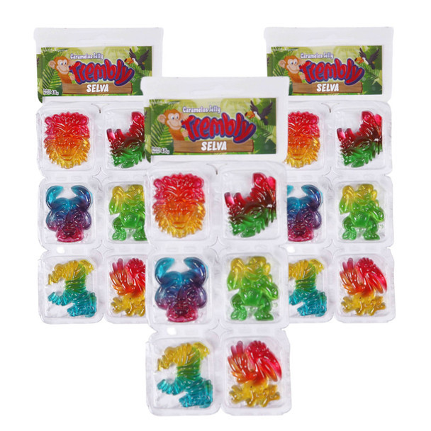Tembleke Selva Gomitas Jelly Candies Gummies, 48 g / 1.7 oz (pack of 3 trays)