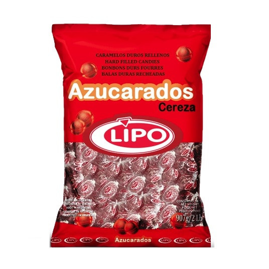 Caramelos Lipo Cereza Cherry Flavored Hard Candies, 907 g / 2 lb