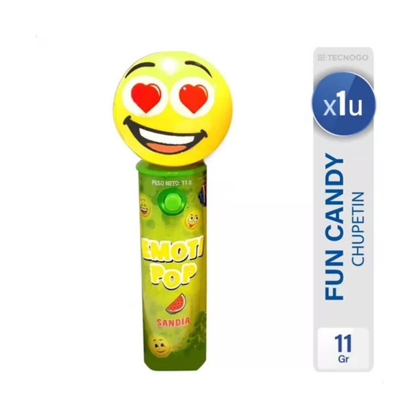 Emoti Pop Lollipops Creative Lollipop Emoji Toy Design Chupetines, 99 g / 3.49 oz (box of  9 units)
