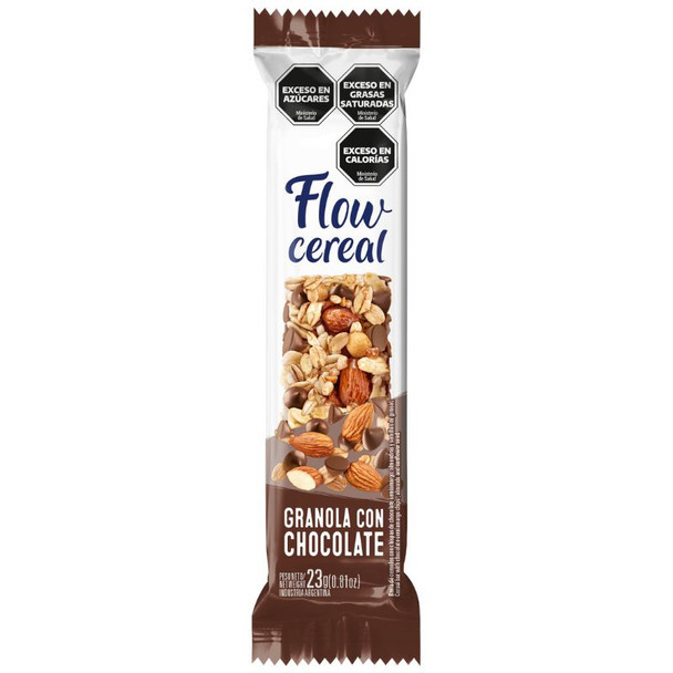 Flow Cereal Granola Bar with Chocolate, 460 g / 16.22 oz (box of 20)