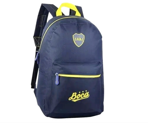 Mochila Deportiva Boca Juniors Sport Backpack Boca Juniors Football Team 100% Polyester Backpack - Official License, 43 cm x 28 cm x 13 / 16.9" x 11" x 5.12"