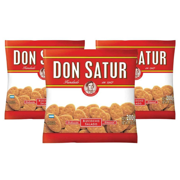 Don Satur Classic Biscuits Bizcochos, 200 g / 7.1 oz (pack of 3)