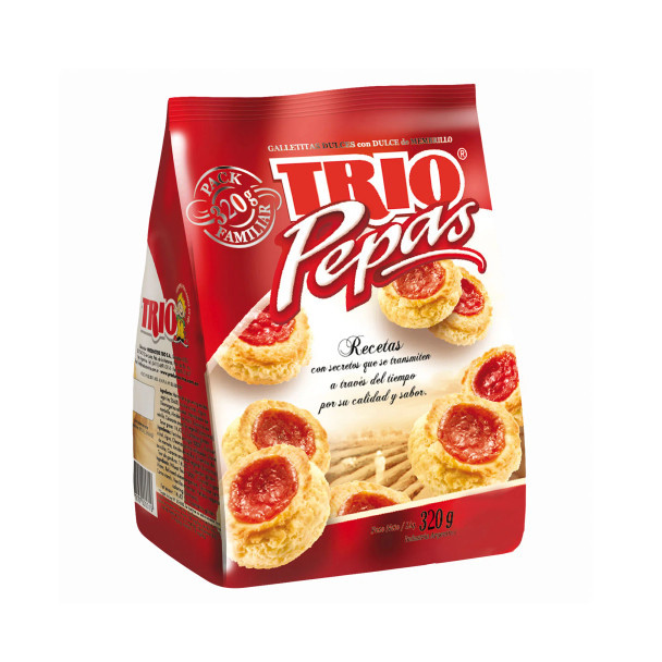 Trío Membrillo Quince Jelly "Pepas" Sweet Snack, 320 g / 11.29 oz