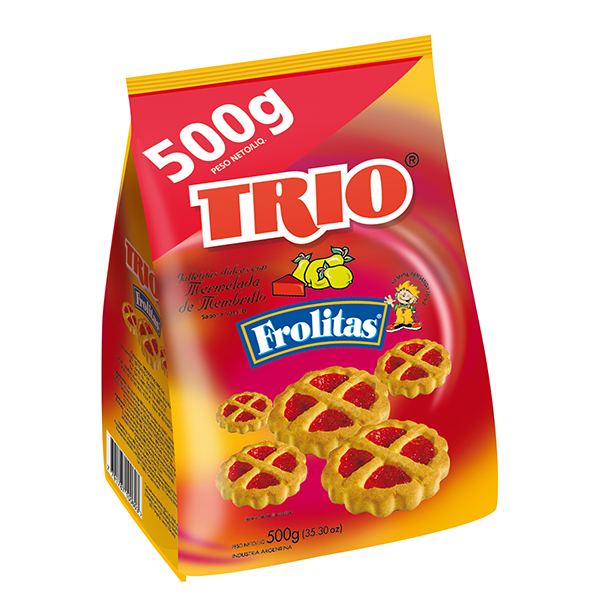 Trio Frolitas Quince Jelly Cookies Mermelada de Membrillo, 500 g / 17.6 oz