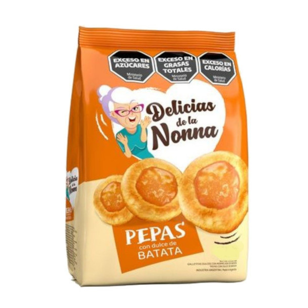 Delicias de la Nonna Pepas de Batata Cookies with Sweet Potato Filling, 180 g / 6.35 oz