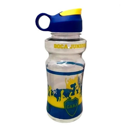 Botella Deportiva Transparente Boca Juniors CABJ Plastic Bottle Sport Water Bottle BPA-Free, 750 ml / 25.4 fl oz