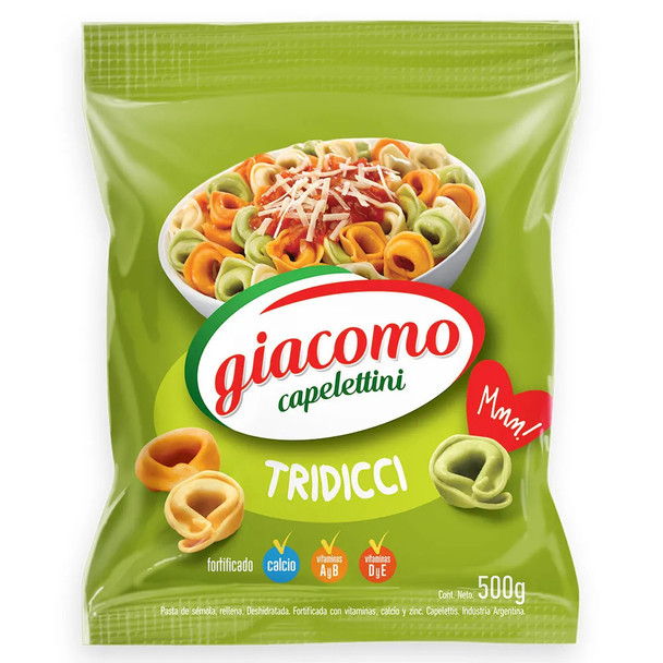 Giacomo Capelettini Tridicci Delicious Classic Pasta, 500 g / 17.6 oz bag