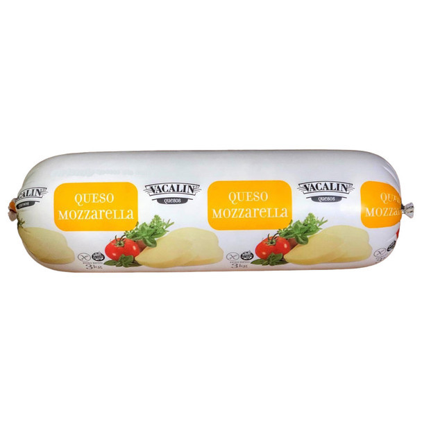 Vacalín Cheeses Whole Mozzarella Cheese Gluten-Free Queso Muzzarella, 3 kg / 6.6 lb