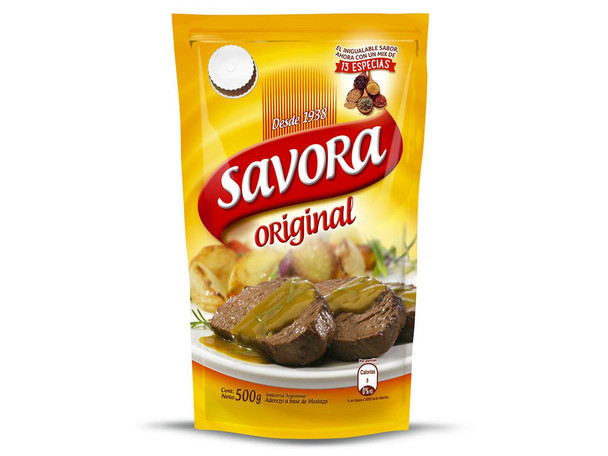 Savora Classic Yellow Mustard from Uruguay, 500 g / 17.6 oz