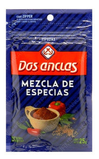 Dos Anclas Mezcla de Especias Mixed Spices Oregano, Paprika, Ground Chile Coriander, Laurel & Cinnamon, 25 g / 0.88 oz pouch (pack of 3)