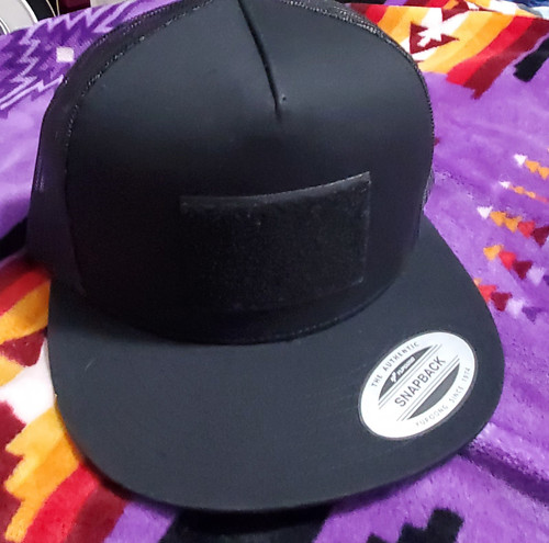 Velcro Patch Hat Black
