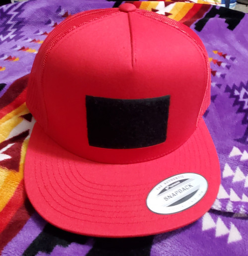 Velcro Patch Hat Red