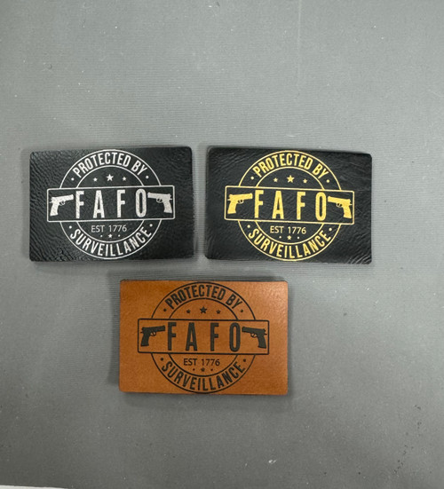 Rawhide Leatherette FAFO Morale Patch