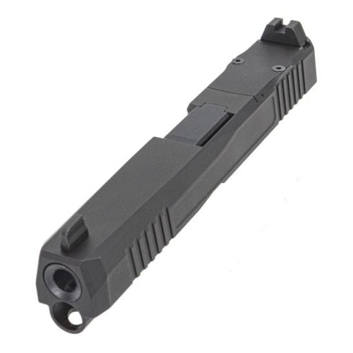 PSA DAGGER COMPACT X-1 COMPLETE RMR SLIDE ASSEMBLY WITH NON-THREADED BARREL, LONG SLIDE, BLACK PSA DAGGER COMPACT X-1 COMPLETE RMR SLIDE ASSEMBLY WITH NON-THREADED BARREL, LONG SLIDE, BLACK