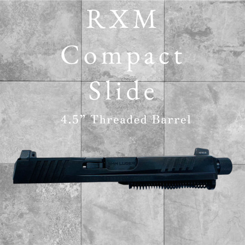 Ruger RXM Complete OEM Slide Assembly with 4.5” Threaded Barrel — Black FNC Nitride, Optics‑Ready, Tritium Front & Steel Rear