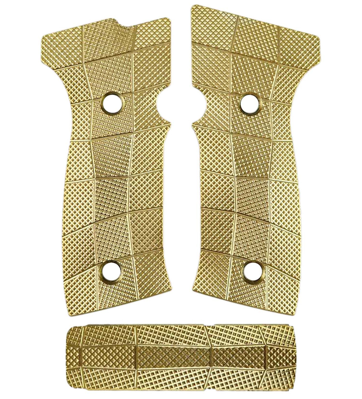 Sig Sauer P320 AXG Brass Grips & Backstrap Combo - LOK Grips