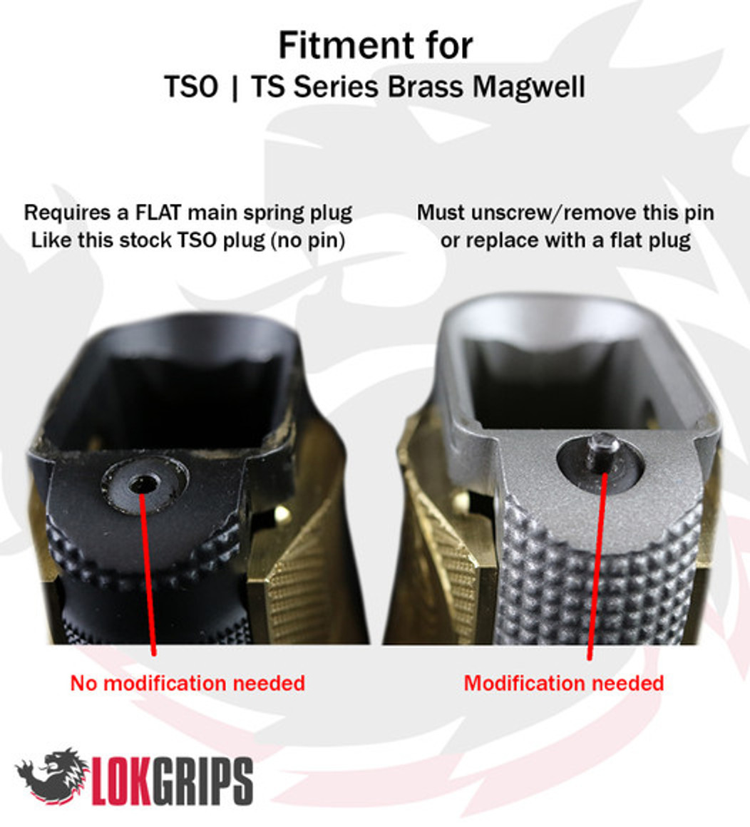CZ TSO | TS Series Magwell GridLOK Aluminum - LOK Grips
