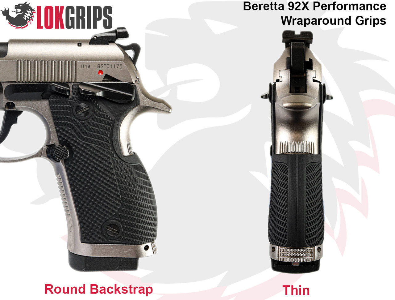 Beretta 92X Performance Veloce Wraparound - LOK Grips